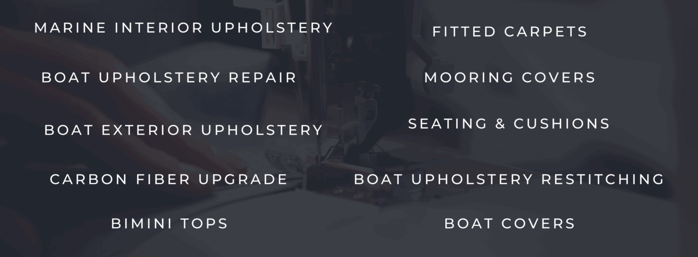 boat upholstery services